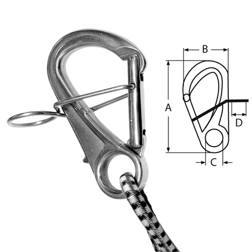Buoy Hook Carabiner Hooks Stainless Steel Steelgear