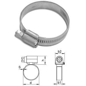 Hose clamp DIN3017