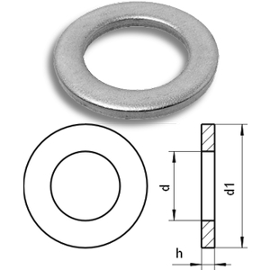 Flat washers (small O.D) DIN 433