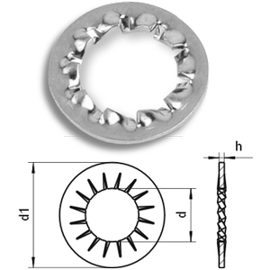 Internal tooth washers DIN6798IZ