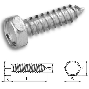 hexagon head tapping screws DIN7976