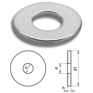 Flat washers large diameter DIN9021