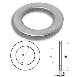 Shim and supporting rings DIN988