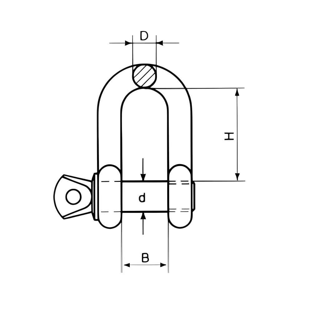 Aluminium Dee Shackle