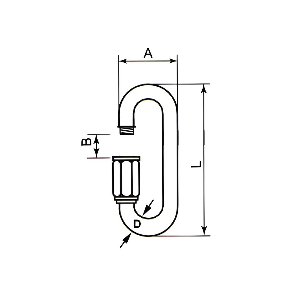 Black Coated Quick link - BZP steel