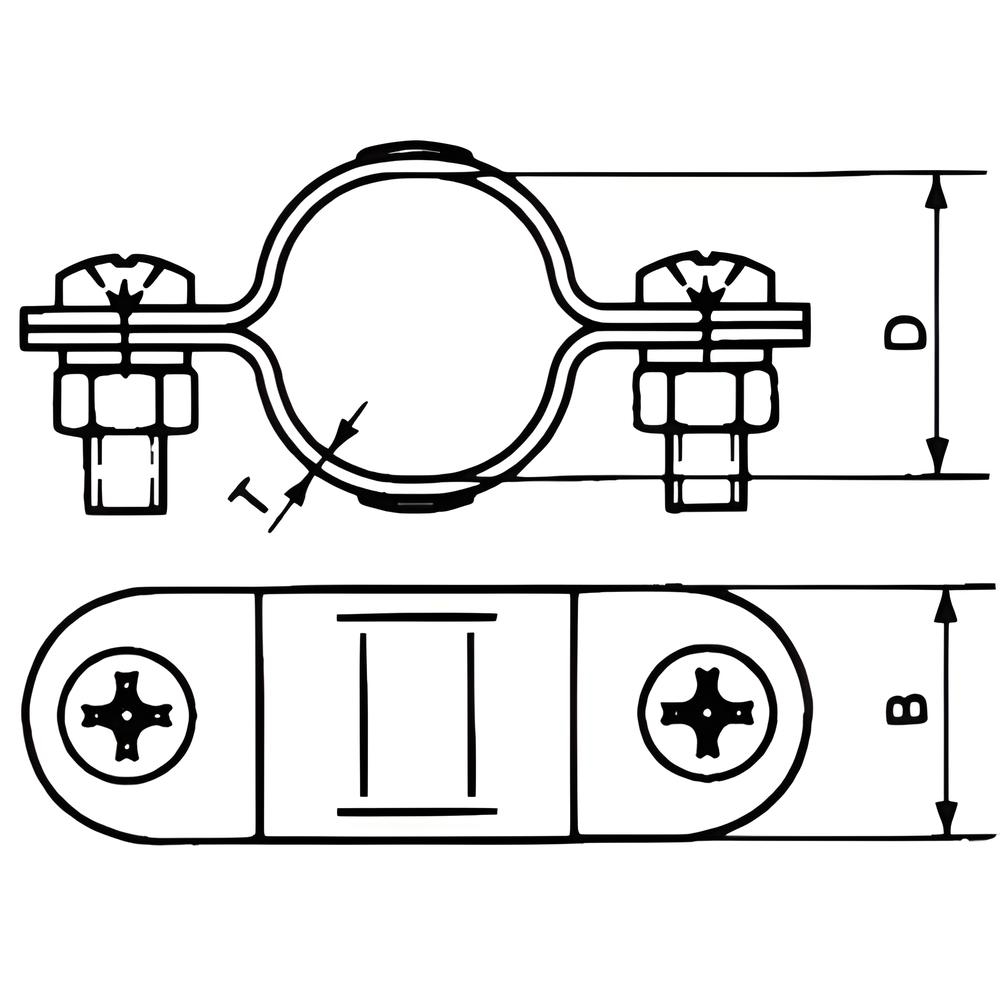 Simplex Clamp - 316 Stainless steel