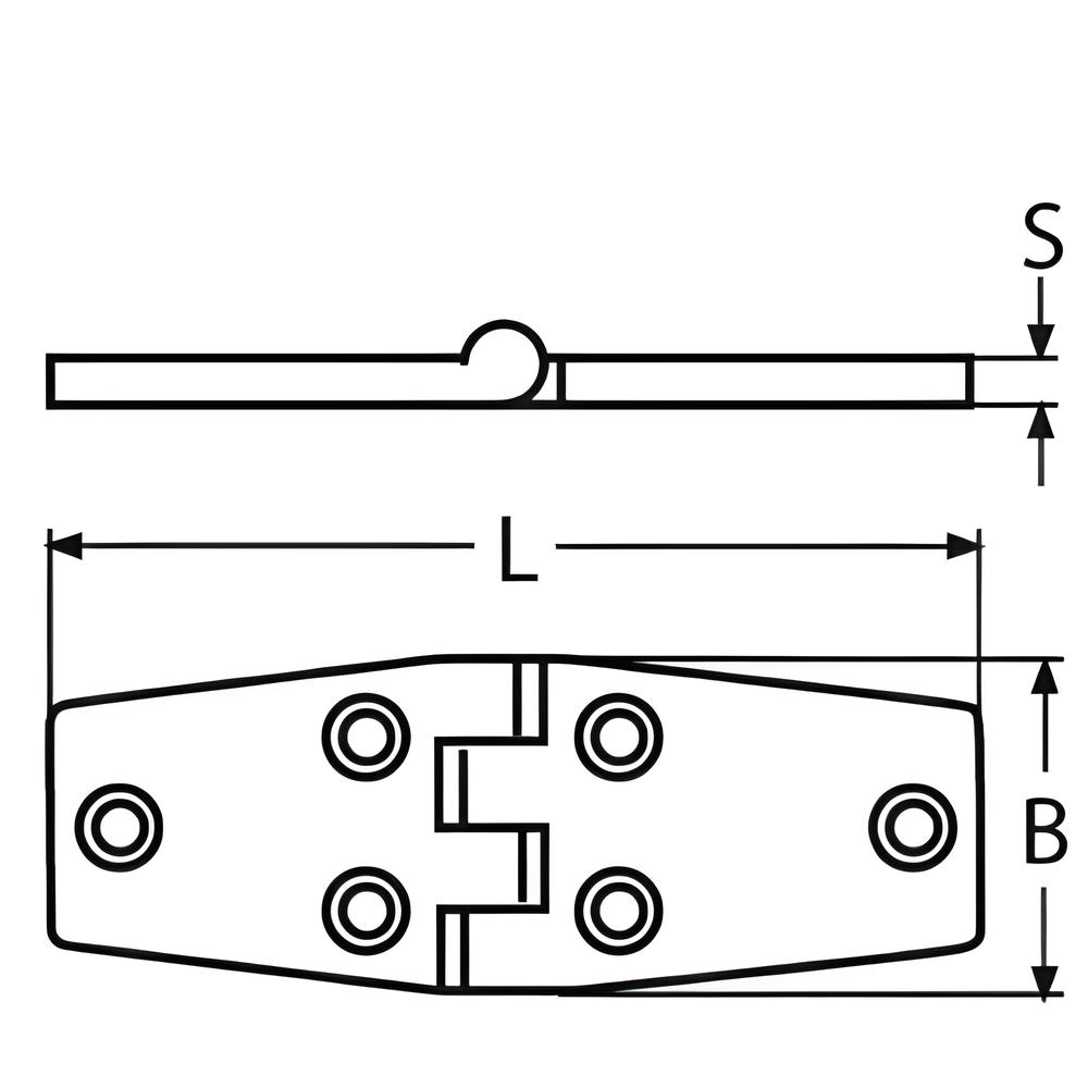 Door Hinge - 316 Stainless steel