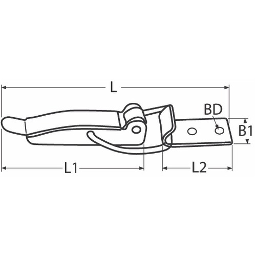 Tensor latch - 304 stainless