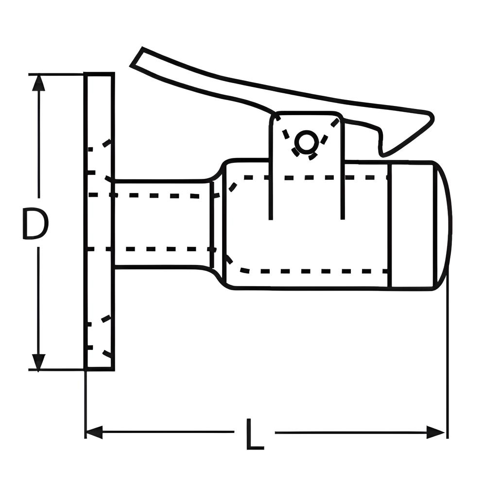 Door stop with foot release - marine grade stainless