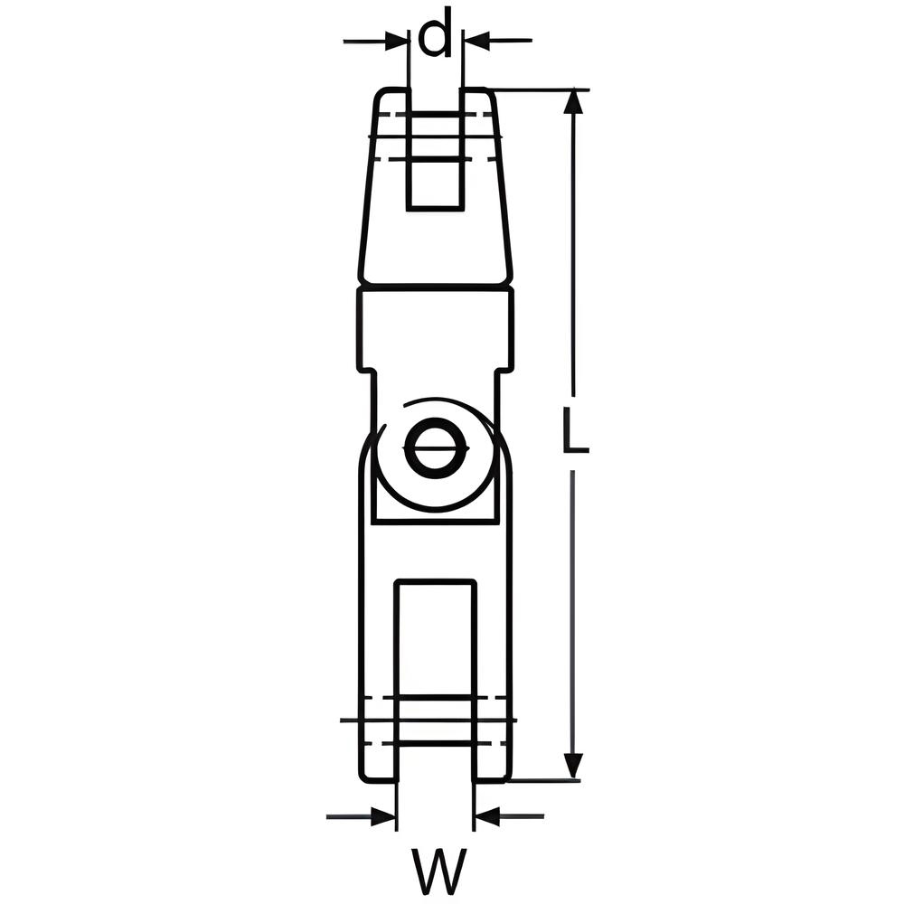 Double Swivel Anchor Connector - 316 Stainless steel