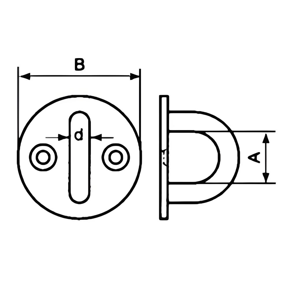 Round Eye Plate - 304 Stainless steel