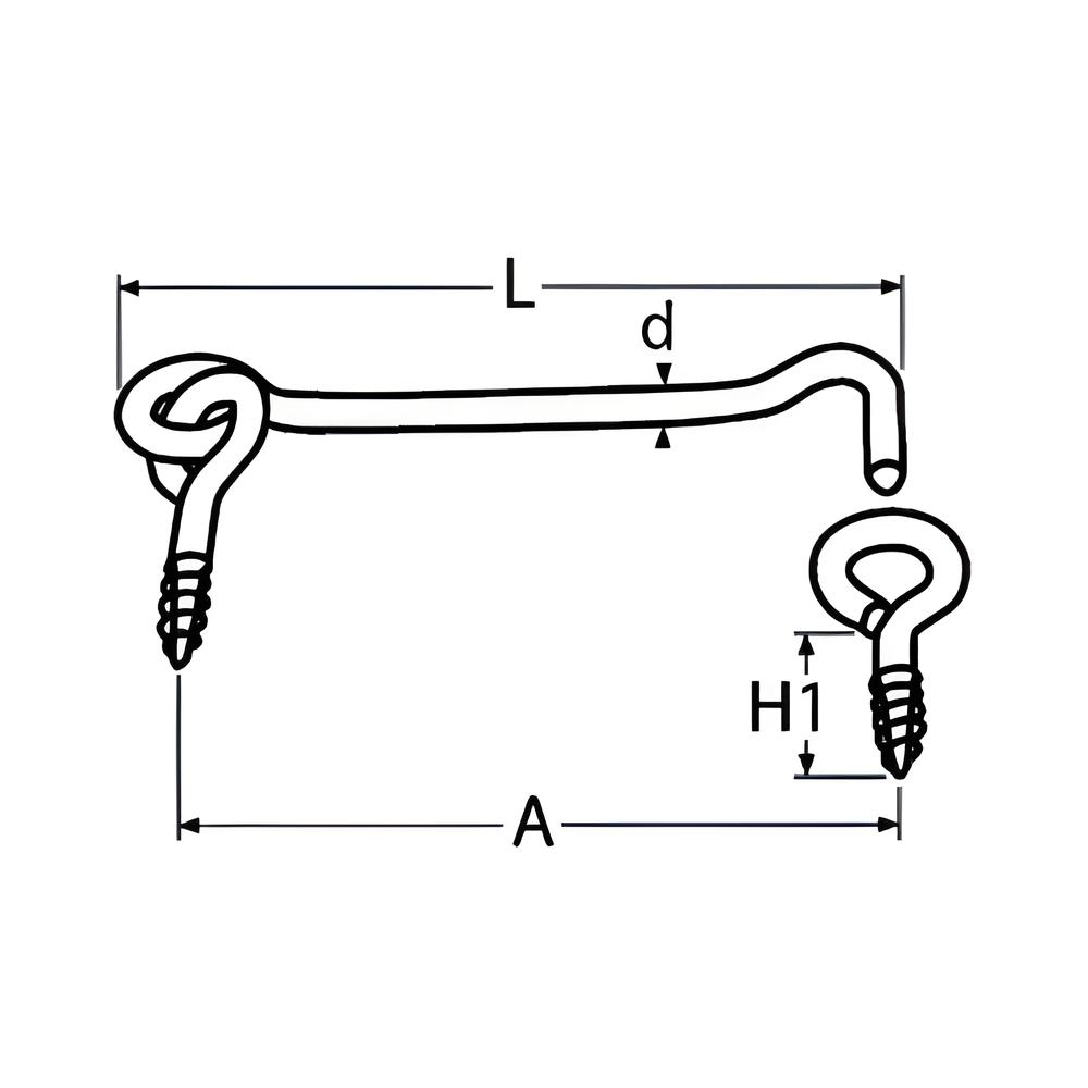 Gate hook - 316 Stainless steel