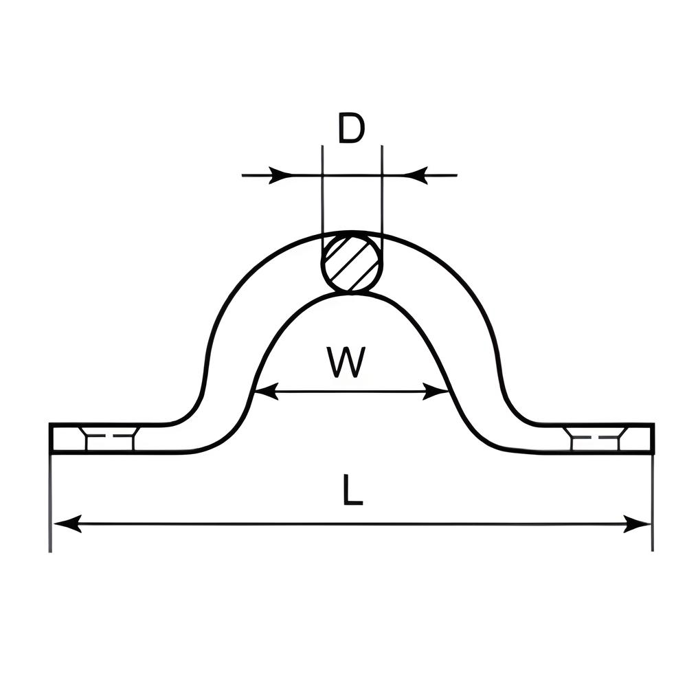 Round Body Lacing Eye - 304 Stainless steel