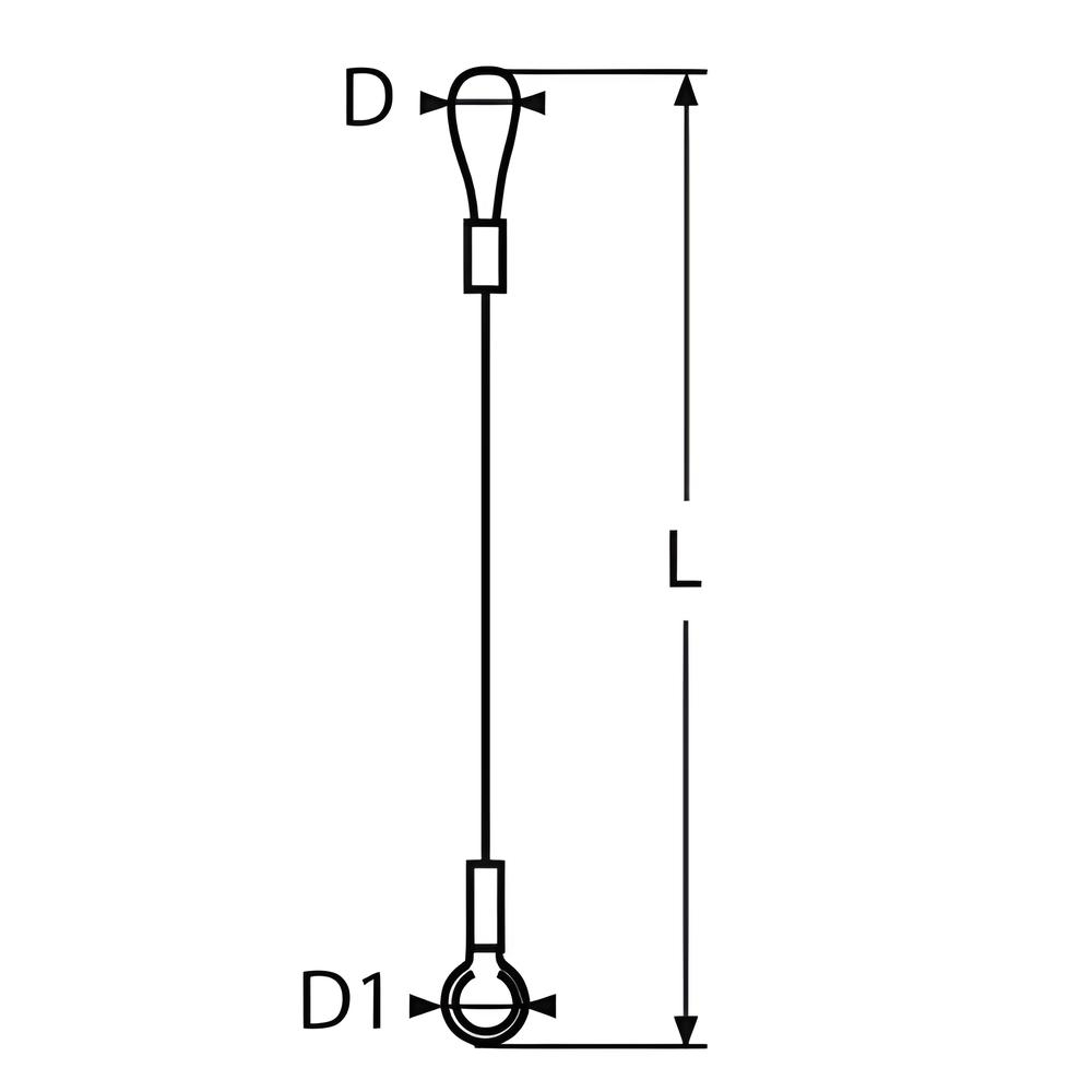 Safety Lanyard - 316 Stainless steel