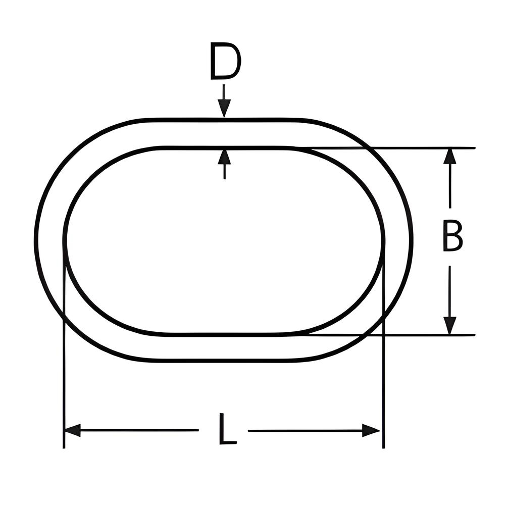 Oval Ring - 316 Stainless steel