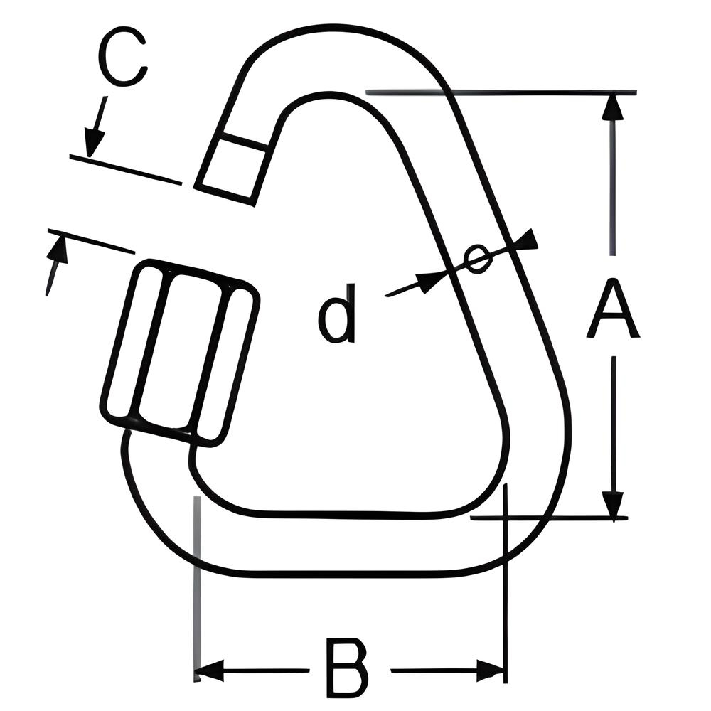 Quick Link Delta - 316 Stainless steel