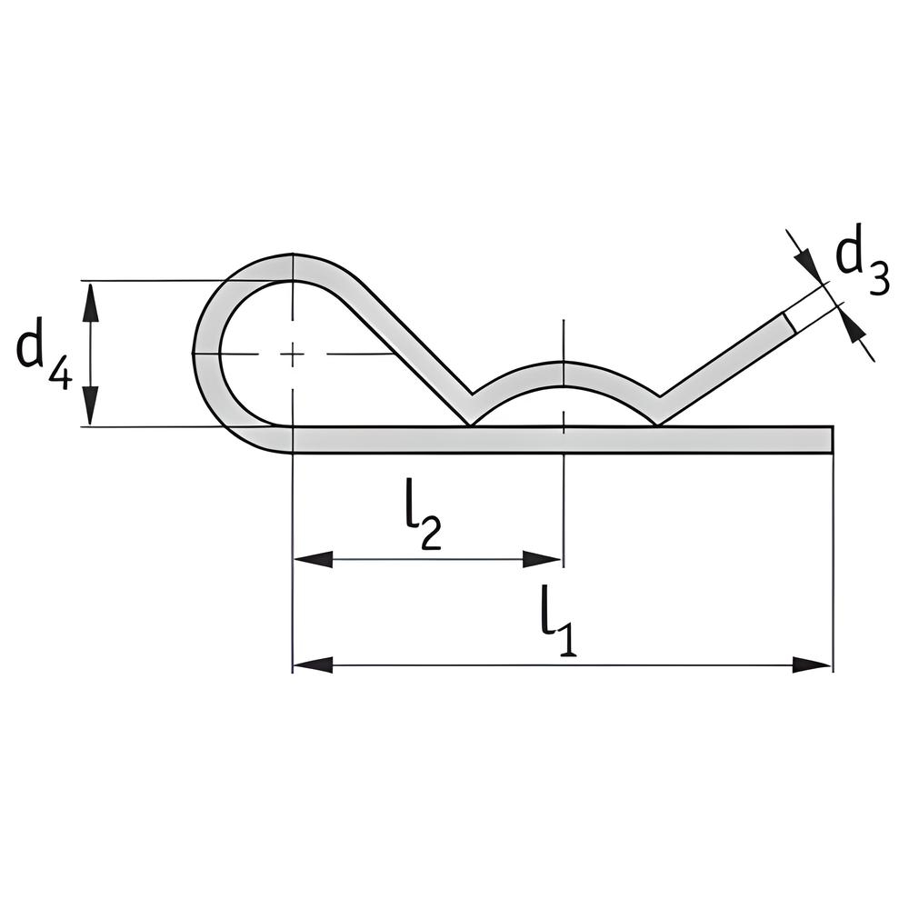 R clip - 304 Stainless steel