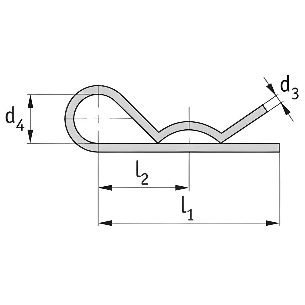 R Clip - 316 Stainless steel