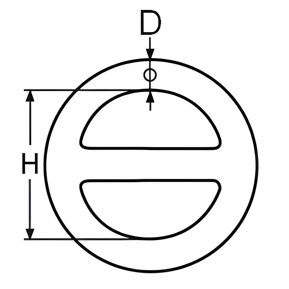 Round Ring With Bar - 316 Stainless steel