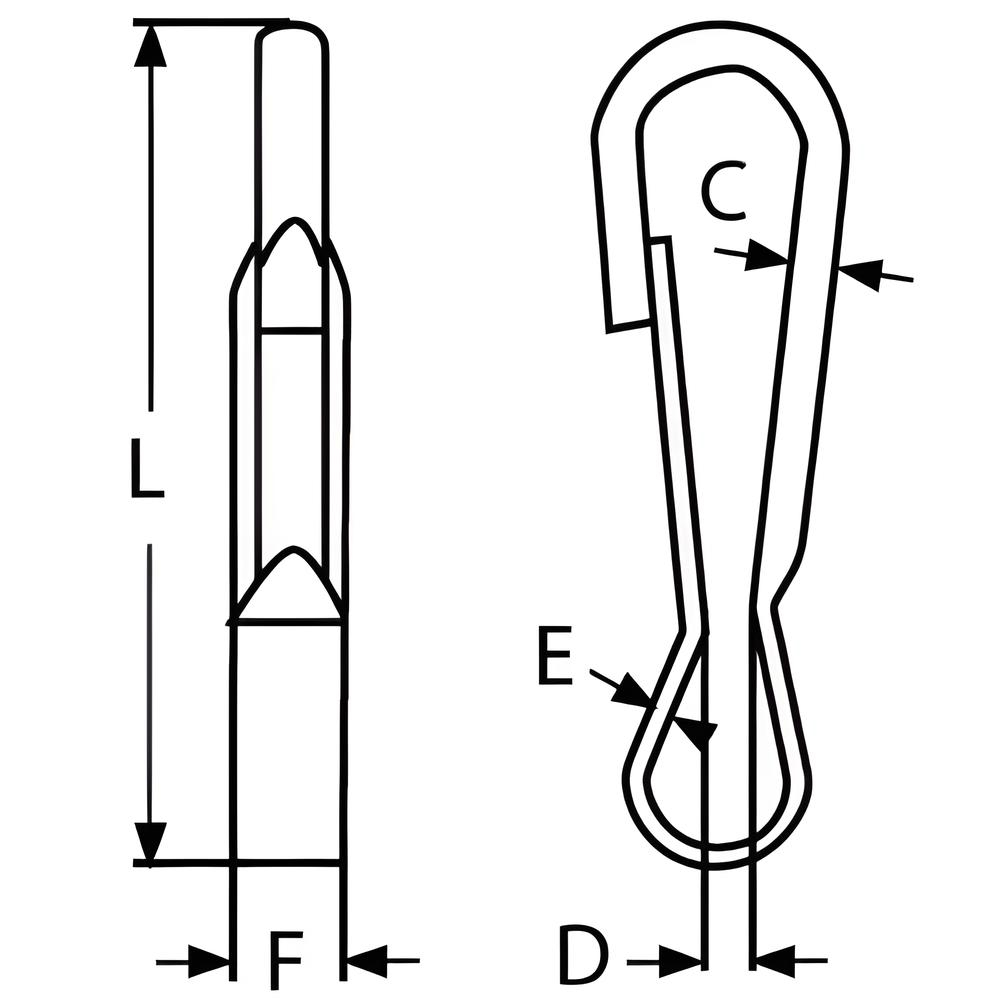 Simplex spring hook - 304 Stainless steel