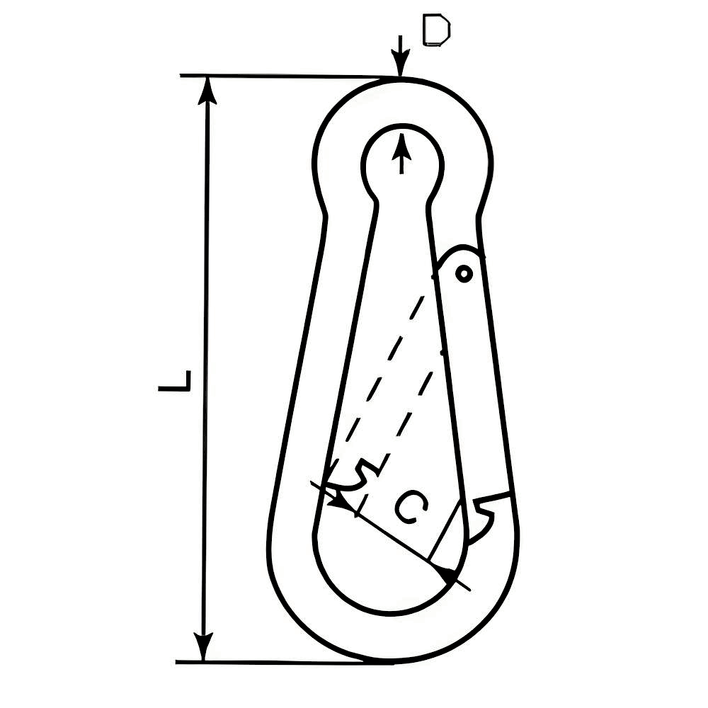 Snap Hook - 316 Stainless steel