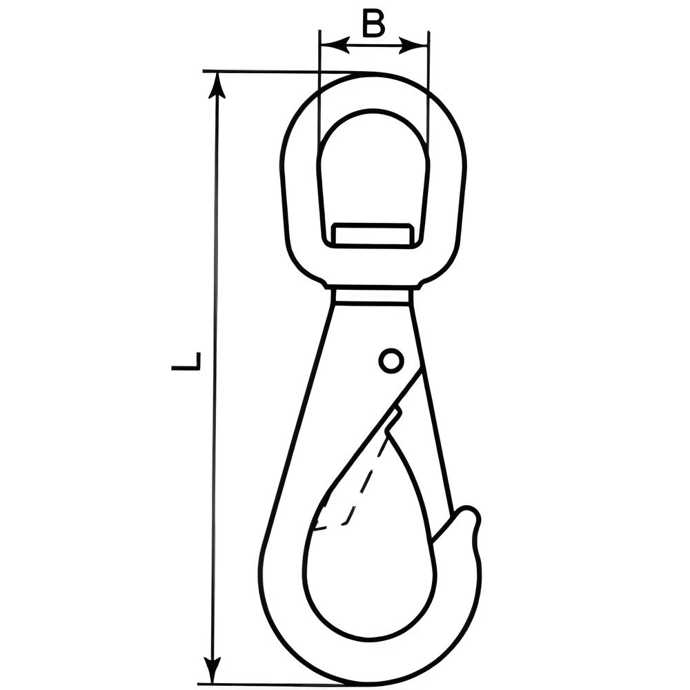 Swivel Eye Snap Hook - 316 Stainless steel