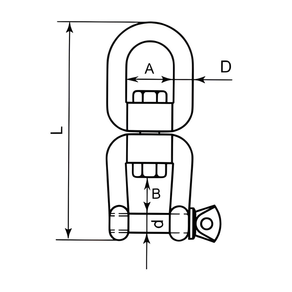 Eye and Jaw Swivel - 316 Stainless steel