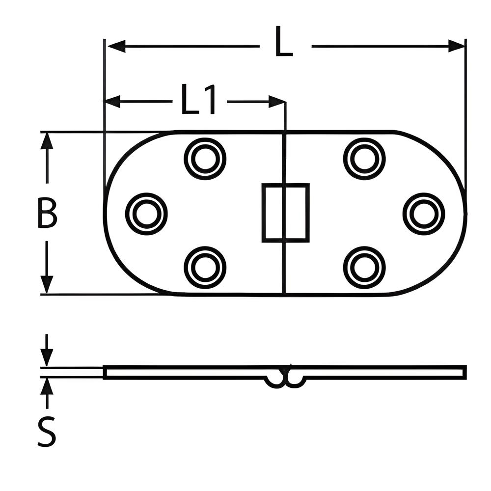 Table Hinge - 316 Stainless steel