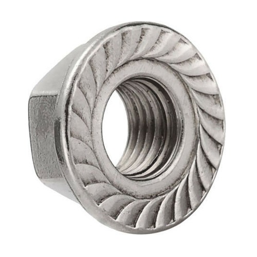 Solar Serrated Flanged Nut - 304 Stainless steel