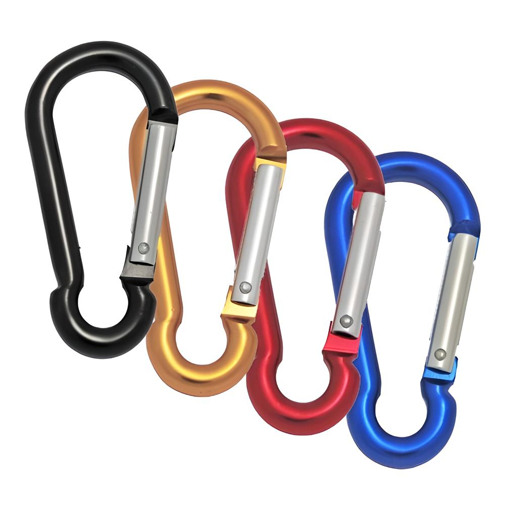 Snap hook in different colours - Aluminium