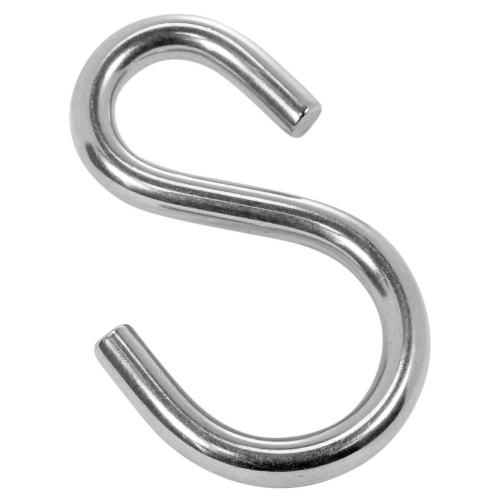 Hook Links 2 Pack by Angelika & Sun Chain Carabiners TC S Hook 316 Stainless S- Hook Clips Connectors S-Shape 3 3x0.312 