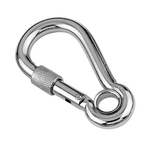 Snap Hook with Screw Lock and eyelet - 316 Stainless steel