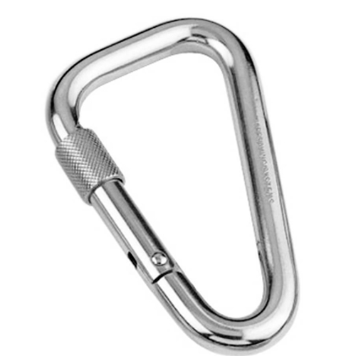 Spring hook with lock nut - 316 Stainless steel