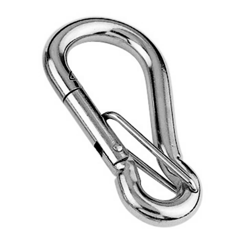 3/8 Inch Diameter, 4 Inch Length 304 Stainless Steel Big Clips AOWESM Large Stainless Steel Spring Snap Hook Carabiner M10 2-Pack Heavy Duty Quick Link Lock Ring Spring Buckles 