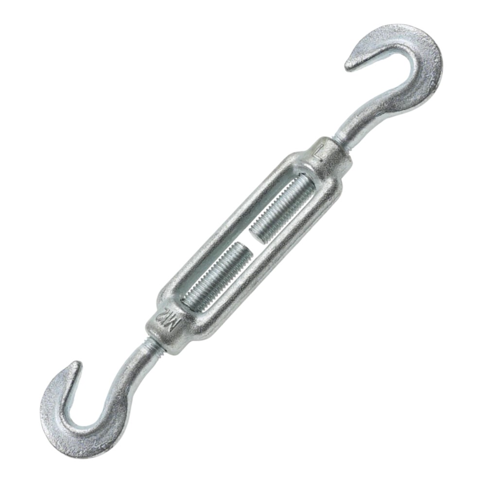 Turnbuckle Hook to hook - open body - bzp