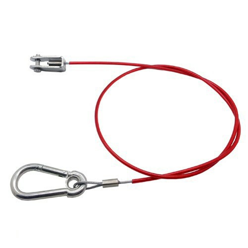 Red PVC Coated Galvanised Breakaway Cable Clevis Jaw