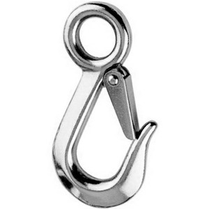 Eye Type Sling Hook With Safety Catch - 316 Stainless steel