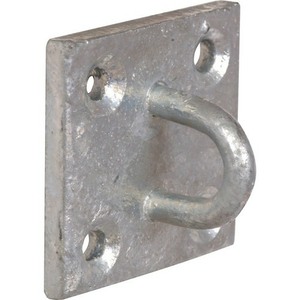 Four Hole Square Plate - Galvanised