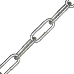 Galvanised Steel Long Link Chain - Galvanised