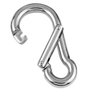 Spring hook with wide opening - 316 Stainless steel