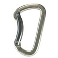 Aluminium spring hook rounded with curved bar