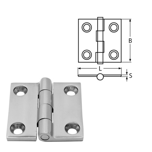 Butt Hinge Stainless Steel Steelgear