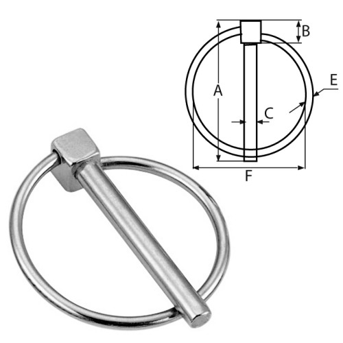 Linch pins stainless steel steelgear