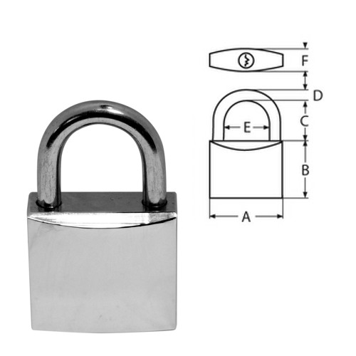 Marine Padlock stainless steel steelgear