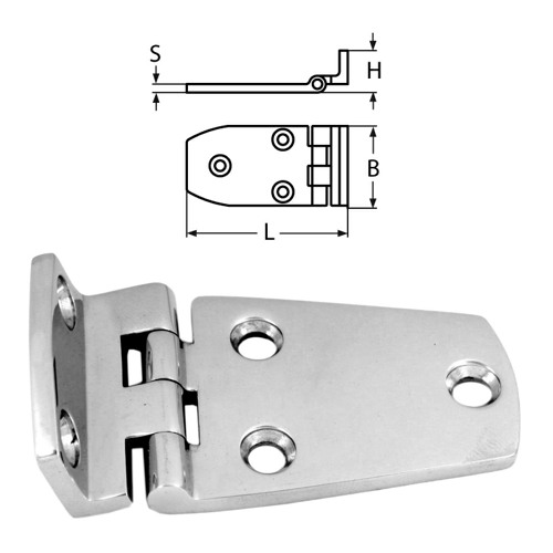 Offset Hinge Stainless Steel Steelgear