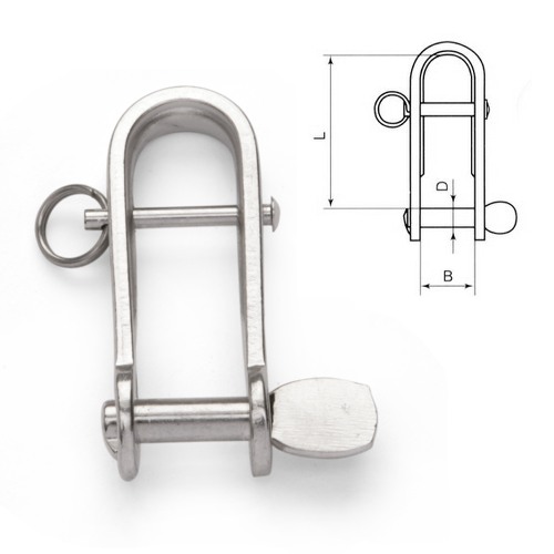 Long Halyard Shackle stainless steel steelgear