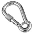 Stainless steel Snap Hook with Screw Lock and eyelet