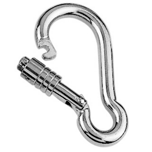 Spring Hook with Self Lock Nut Carabiner Hooks Stainless Steel