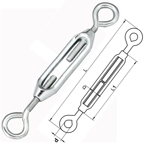 Eye to Eye Open Body Turnbuckle stainless steel steelgear