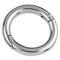 Stainless Steel Two Part Ring With Snap Fastener
